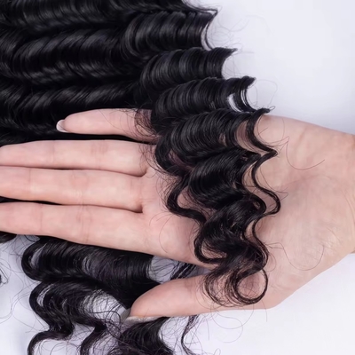 Geschikte kleuren Afro Kinky Bulk Mensenhaar Verlengstuk voor het vlechten van maagdelijk haar Ja