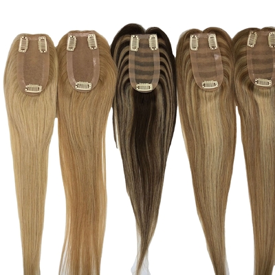 0.2kg natuurlijke blonde hand gebonden weft maagdelijk menselijk haar topper voor vrouwen Braziliaans haar
