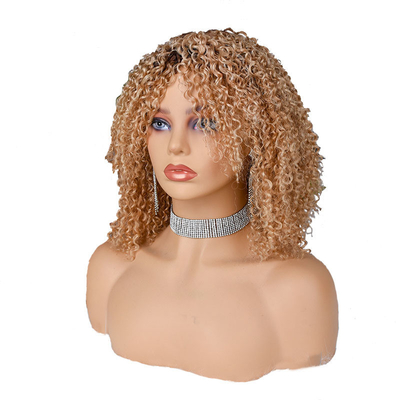 250% Afro Kinky Short Curly Pixie Cut Mensenhaar Peruken voor Zwarte Vrouwen van Boven