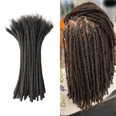 Mensenhaarverlenging Dreadlocks Stijl met krullende uiteinden Zwarte haarstijl Dreadlocks