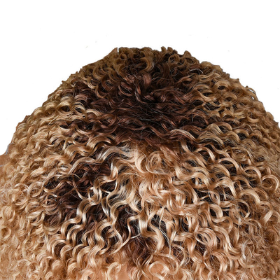 250% Afro Kinky Short Curly Pixie Cut Mensenhaar Peruken voor Zwarte Vrouwen van Boven