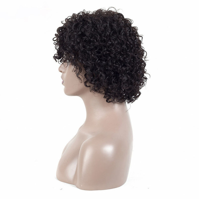 250% Afro Kinky Short Curly Pixie Cut Mensenhaar Peruken voor Zwarte Vrouwen van Boven