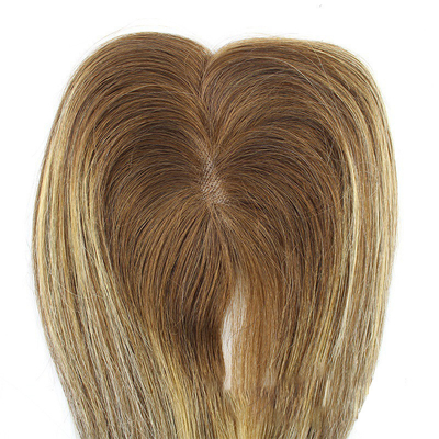 Vrouwen Europese Rooted Ombre haarstuk Mensen haar toppers Clip In Toupee voor Vrouw