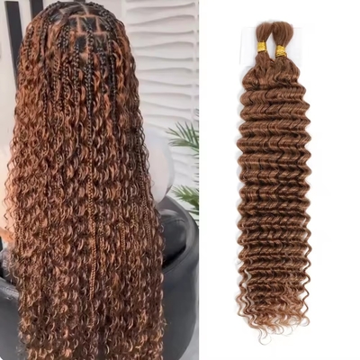 Losse diepe golven natte en golvende boho menselijke vlechten ruw haar bulk voor succesvolle deals