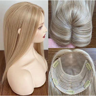 Echte maagdelijke menselijke haar toppers voor vrouwen cuticule uitgelijnd Europese Joodse haarstukken