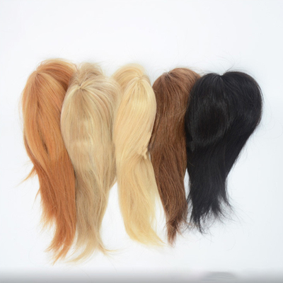 Europese maagdelijk menselijk haar visnet bruiloftshaar stukjes toupee haar toppers clip in voorraad