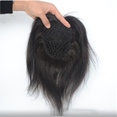 Europese maagdelijk menselijk haar visnet bruiloftshaar stukjes toupee haar toppers clip in voorraad