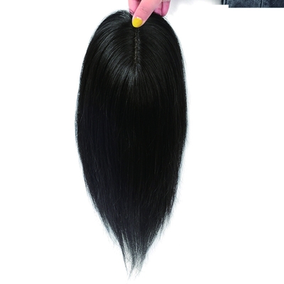 Virgin Hair Europese 3x5 Zilk Top Base 130 Density Straight Human Hair Topper voor vrouwen