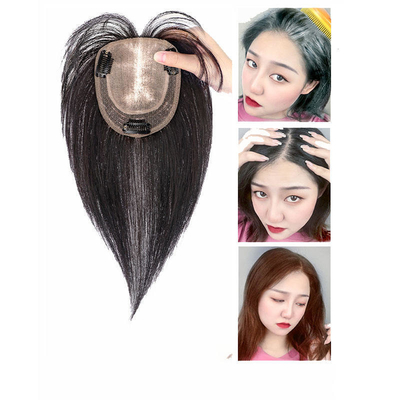 Remy Hair HD kant sluiting Frontal Toupee Zilk basis Rechte Toupee Hair Toppers Pieces voor vrouwen Mensen haar pruiken