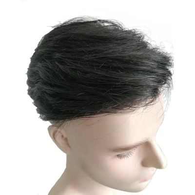 Volledig handgemaakt menselijk haar Toupee voor mannen Verwerkingstechniek