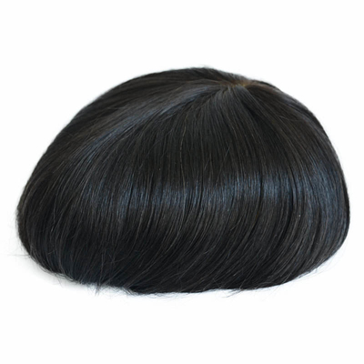 Volledig handgemaakt menselijk haar Toupee voor mannen Verwerkingstechniek