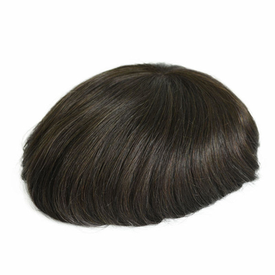 Volledig handgemaakt menselijk haar Toupee voor mannen Verwerkingstechniek