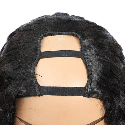 Raw Indian Water Wave Curly U Part Wig met OEM ODM Service en 100% Top Human Hair