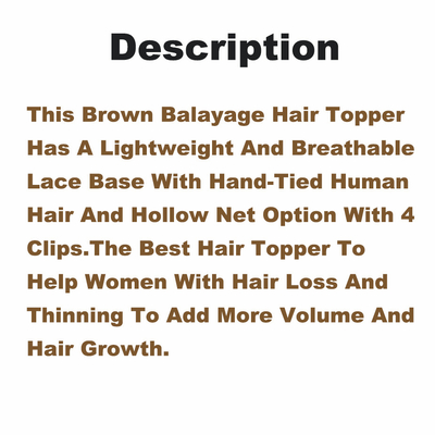 8-22 inch lengte handgebonden kant voor en weefsel holle net bruin balayage menselijk haar