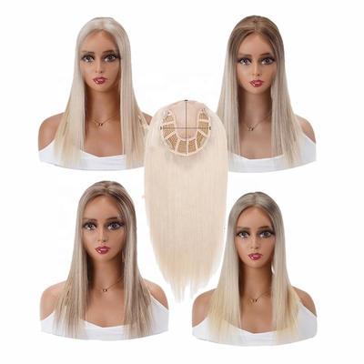 Echte natuurlijke Joodse Pu haar topper voor vrouwen Einde zijde kant voor Europese blonde 100-200g