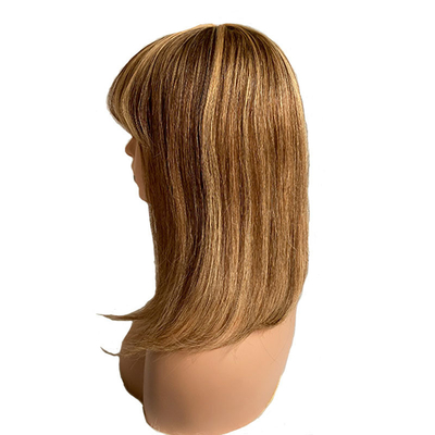 Kleefloze bob pruiken 100% remy menselijk haar geen kant voorkant P4/27 Braziliaanse rechte