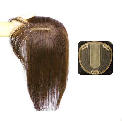 90% dichtheid rechte toupee clip in natuurlijk menselijk haar topper pruiken voor vrouwen
