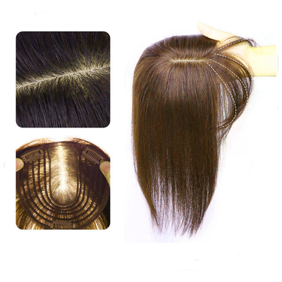 90% dichtheid rechte toupee clip in natuurlijk menselijk haar topper pruiken voor vrouwen