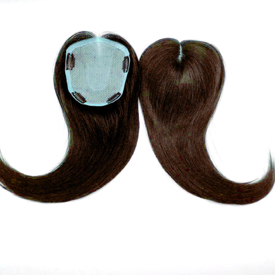 Zilkbasis Mensenhaar Toppers kant Toupee voor Vrouwen Maagd Haar Straight Toppers