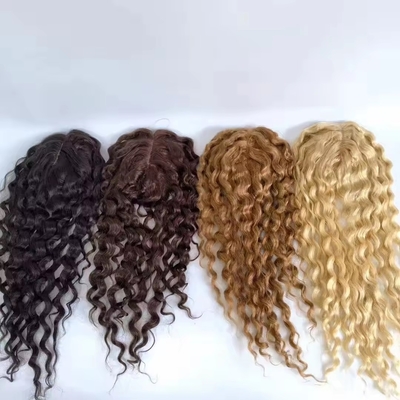 100% menselijk haar topper voor vrouwen natuurlijke zijde basis Toupee in rechte stijl
