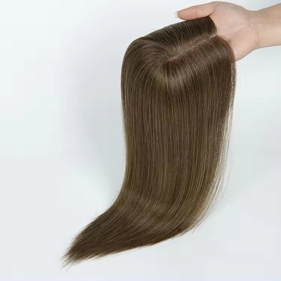 Europese haarstyling 14 inch Outlet Mono Topper voor vrouwen Mensenhaar