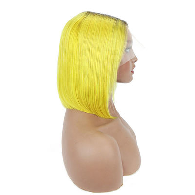 Raw Virgin Transparent HD Lace Frontale Mensenhaar Peruk 100% Bob Peruk Remy Haar 250g-450g