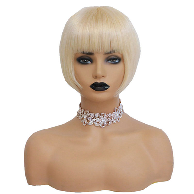 Wigs van kant 613 Blonde kleur Peruaanse korte bob Mensenhaar Wigs voor zwarte vrouwen