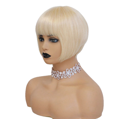 Wigs van kant 613 Blonde kleur Peruaanse korte bob Mensenhaar Wigs voor zwarte vrouwen