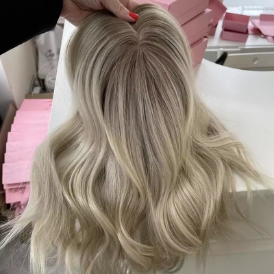 8-22 Inches Lengte Mensenhaar Topper met 120% Toupee Dichtheid OEM zijde