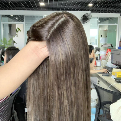 8-22 Inches Lengte Mensenhaar Topper met 120% Toupee Dichtheid OEM zijde