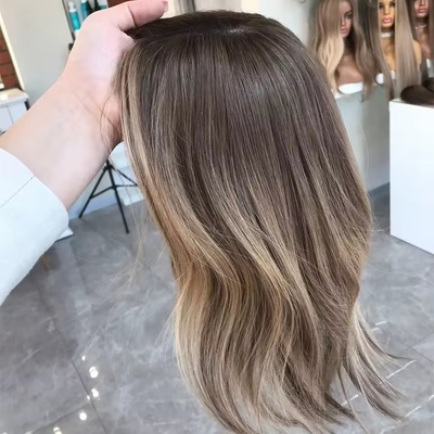 8-22 Inches Lengte Mensenhaar Topper met 120% Toupee Dichtheid OEM zijde