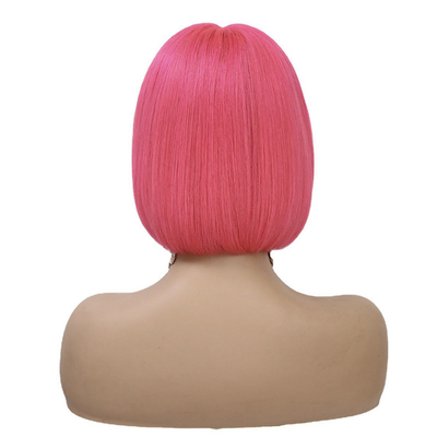 Rechte 10 inch kant voor Bob pruiken 250g-450g T vorm maagdelijk menselijk haar met baby haar