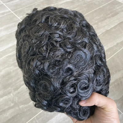 100% maagdelijke kuutiel Afro Toupee voor zwarte mannen