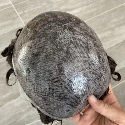 100% maagdelijke kuutiel Afro Toupee voor zwarte mannen