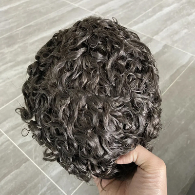 100% maagdelijke kuutiel Afro Toupee voor zwarte mannen