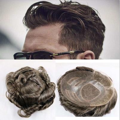 Mensenhaartoepje voor mannen Remy haarklasse en volledige nagelhuid