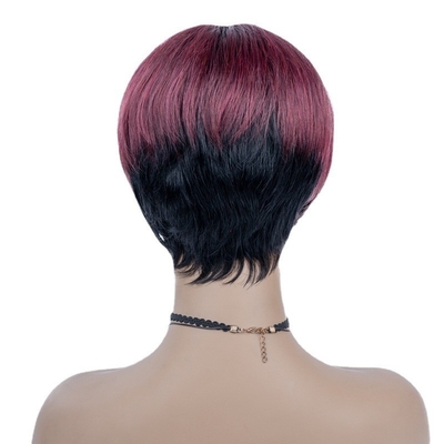 6 inch zomer HD Zwitserse kant Raw maagdelijk menselijk haar Zilkige rechte korte pruik Pixie cut pruiken voor zwarte vrouwen