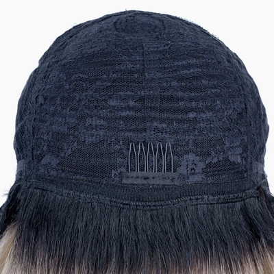 Machine made human hair pruik T1B 613 Blonde kleur korte rechte pruiken voor zwarte vrouwen