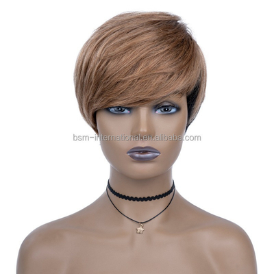 T1B/27 Kleur Pre Plucked Kort menselijk haar pruiken voor zwarte vrouwen Braziliaanse Pixie Cut
