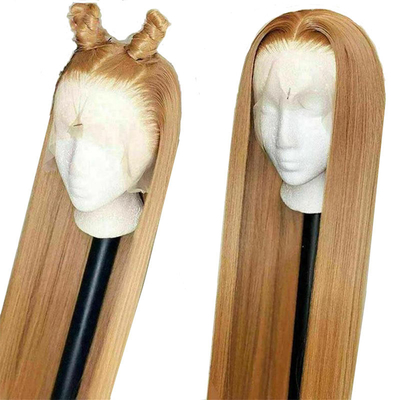 13*6 kant Frontaal Braziliaans Remy Haar Pre Plucked Full Hand Made Curly Silky Wave Wig