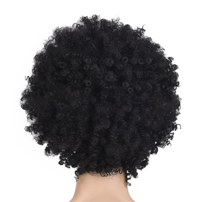 Kort haar krullend golvende pruik voor zwarte dames Machine Made Remy Hair Pixie pruik