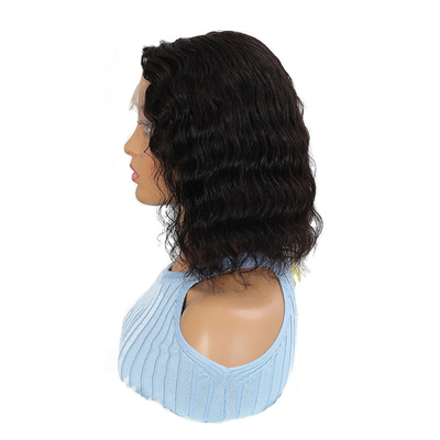 100% menselijk haar Braziliaanse kant voorperuk voor zwarte vrouwen Bob stijl korte pruik