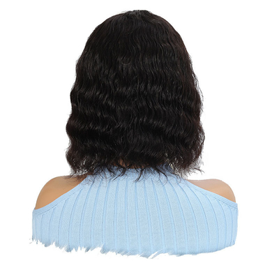 100% menselijk haar Braziliaanse kant voorperuk voor zwarte vrouwen Bob stijl korte pruik
