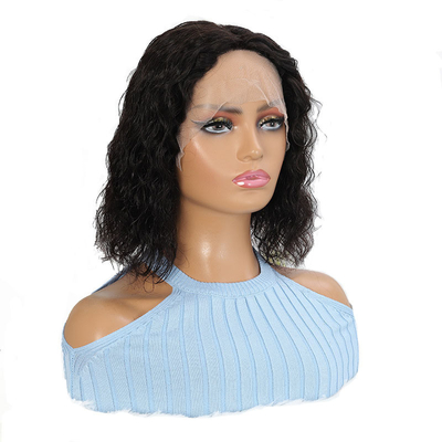 Remy Hair 180% Dichtheid Afro Kinky Curly 4*4/13*4/13*6 kant Frontale BOB pruiken voor zwarte vrouwen 250g-450g