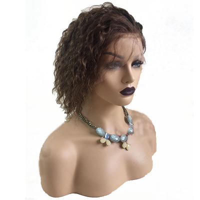 Krullend menselijk haar pruik 100% Braziliaans HD Full Swiss Lace Silk Top Geïnjecteerd geheel handgemaakt