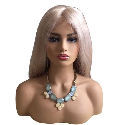 10-24 inch ruw menselijk haar blond full lace 360 pruik hand geweven één donor lichte kleur 613
