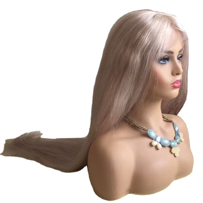 10-24 inch ruw menselijk haar blond full lace 360 pruik hand geweven één donor lichte kleur 613