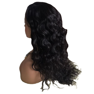 Natural Black Raw Virgin Remy Full Lace Hand gebonden pruiken met haar bangs Peruk verkopers