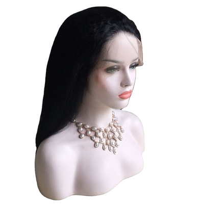 100% menselijk haar BSM kortingen 360 Full Lace Cuticle Aligned Italiaanse Yaki Straight Wig