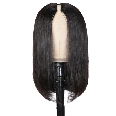 Korte 2022 Fashion Design Water Wave Cuticle Aligned V-part Non Lace Human Hair Wig